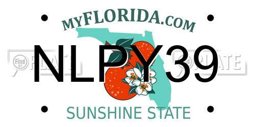 NLPY39 Florida License Plate