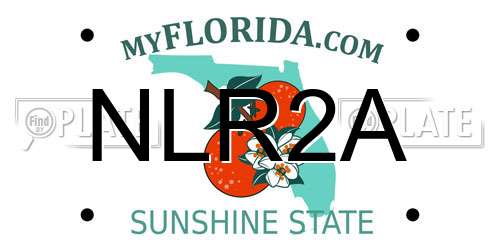 NLR2A Florida License Plate