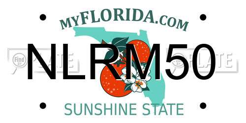 NLRM50 Florida License Plate