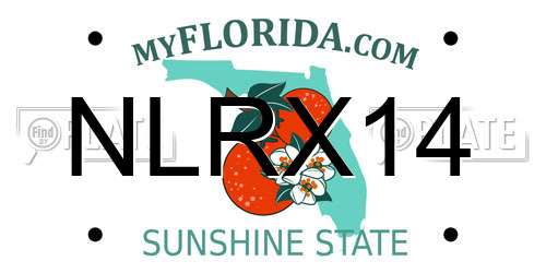 NLRX14 Florida License Plate