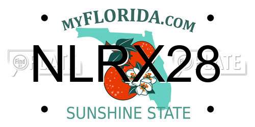 NLRX28 Florida License Plate