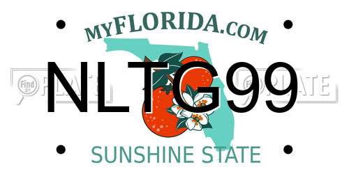 NLTG99 Florida License Plate