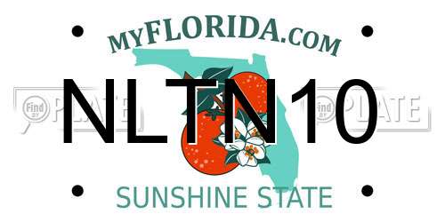 NLTN10 Florida License Plate