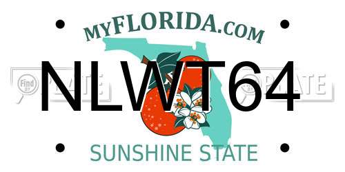 NLWT64 Florida License Plate