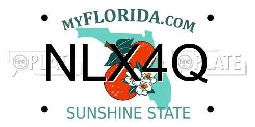 NLX4Q Florida License Plate
