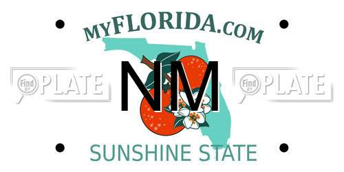 NM Florida License Plate