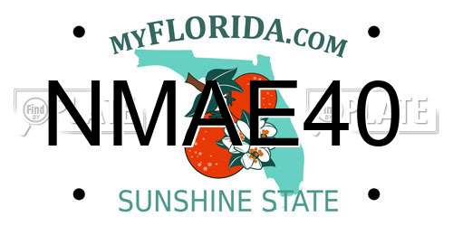 NMAE40 Florida License Plate