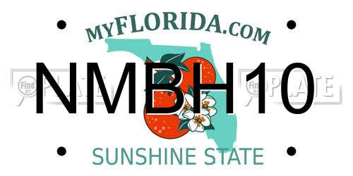 NMBH10 Florida License Plate