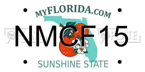 NMCF15 Florida License Plate