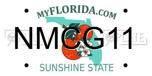 NMCG11 Florida License Plate