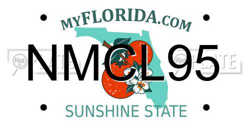 NMCL95 Florida License Plate