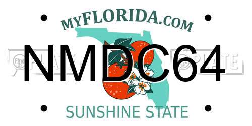 NMDC64 Florida License Plate