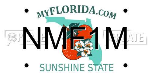 NMF1M Florida License Plate