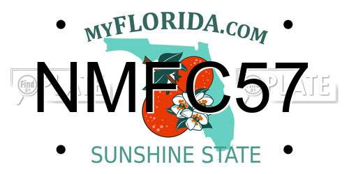 NMFC57 Florida License Plate