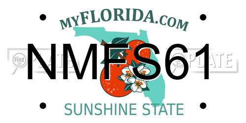 NMFS61 Florida License Plate