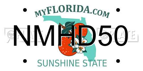 NMHD50 Florida License Plate