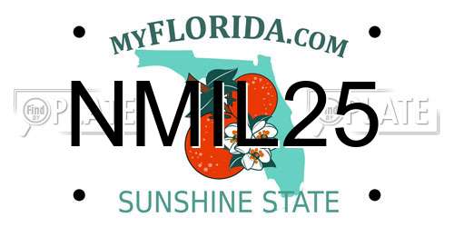 NMIL25 Florida License Plate