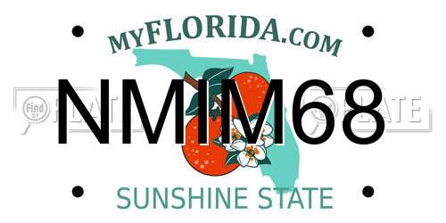 NMIM68 Florida License Plate