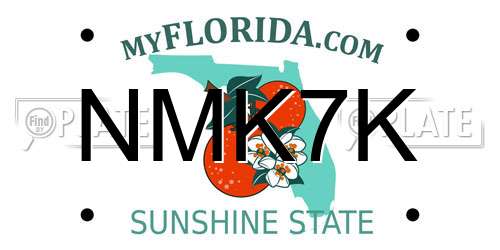 NMK7K Florida License Plate