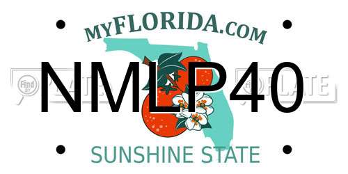 NMLP40 Florida License Plate