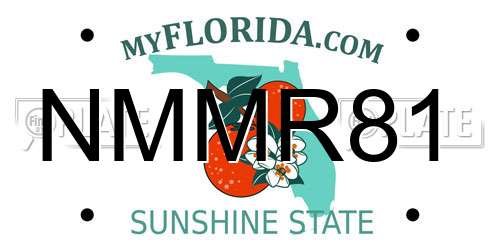 NMMR81 Florida License Plate