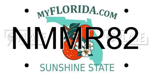NMMR82 Florida License Plate