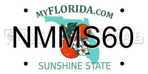 NMMS60 Florida License Plate