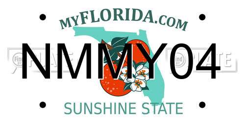 NMMY04 Florida License Plate
