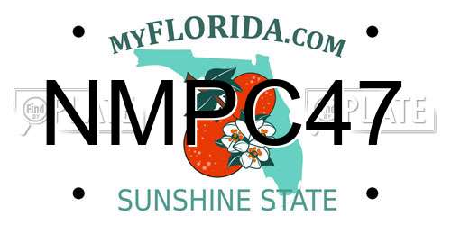 NMPC47 Florida License Plate