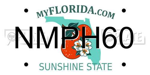 NMPH60 Florida License Plate