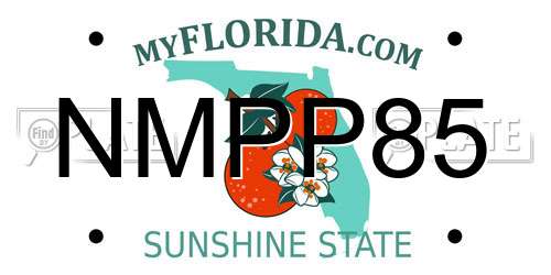 NMPP85 Florida License Plate