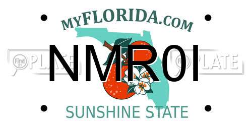 NMR0I Florida License Plate