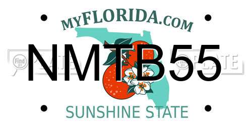NMTB55 Florida License Plate
