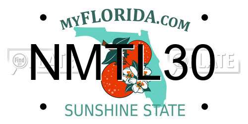 NMTL30 Florida License Plate