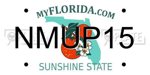 NMUP15 Florida License Plate