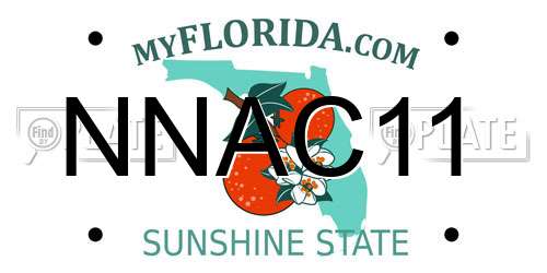 NNAC11 Florida License Plate