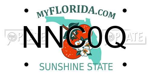 NNC0Q Florida License Plate