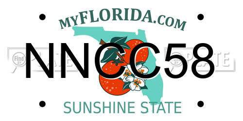 NNCC58 Florida License Plate