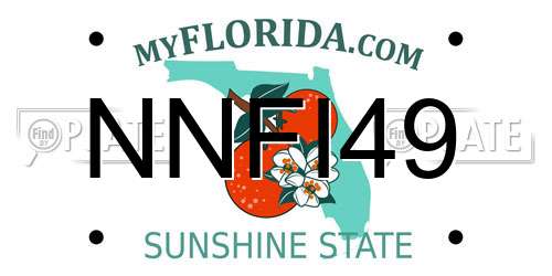 NNFI49 Florida License Plate