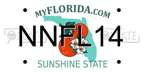 NNFL14 Florida License Plate