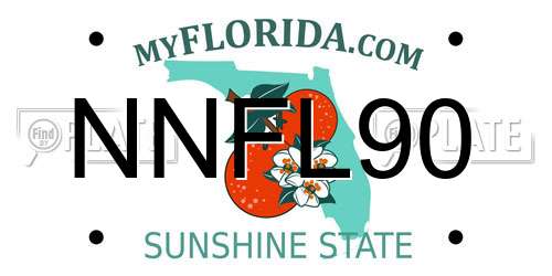 NNFL90 Florida License Plate