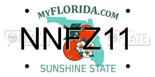 NNFZ11 Florida License Plate