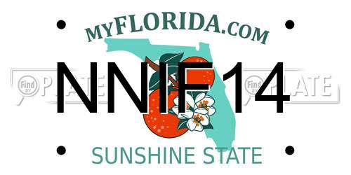 NNIF14 Florida License Plate
