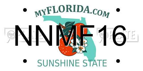 NNMF16 Florida License Plate