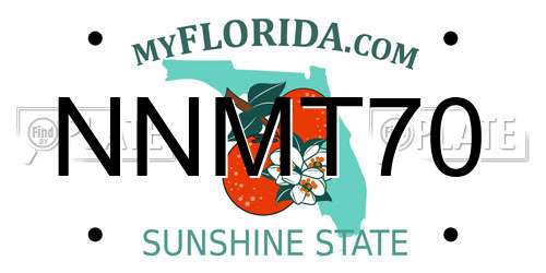 NNMT70 Florida License Plate