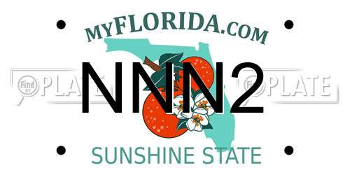 NNN2 Florida License Plate