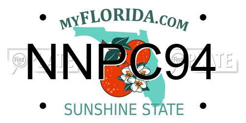 NNPC94 Florida License Plate