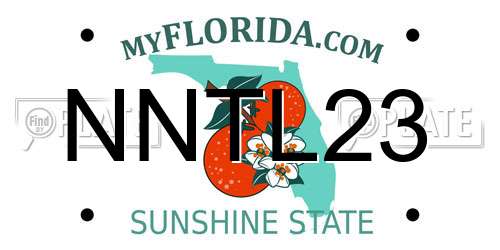 NNTL23 Florida License Plate