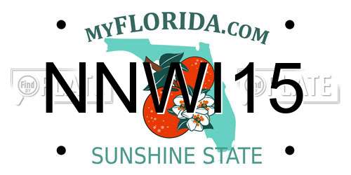 NNWI15 Florida License Plate