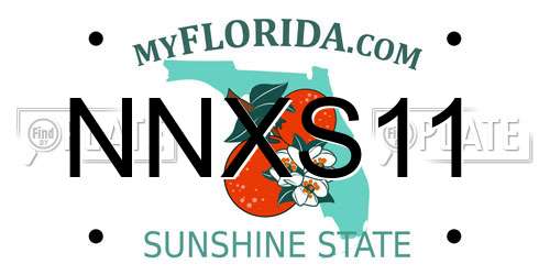 NNXS11 Florida License Plate